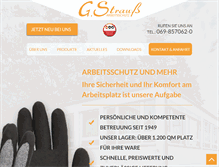 Tablet Screenshot of gstrauss-gmbh.de